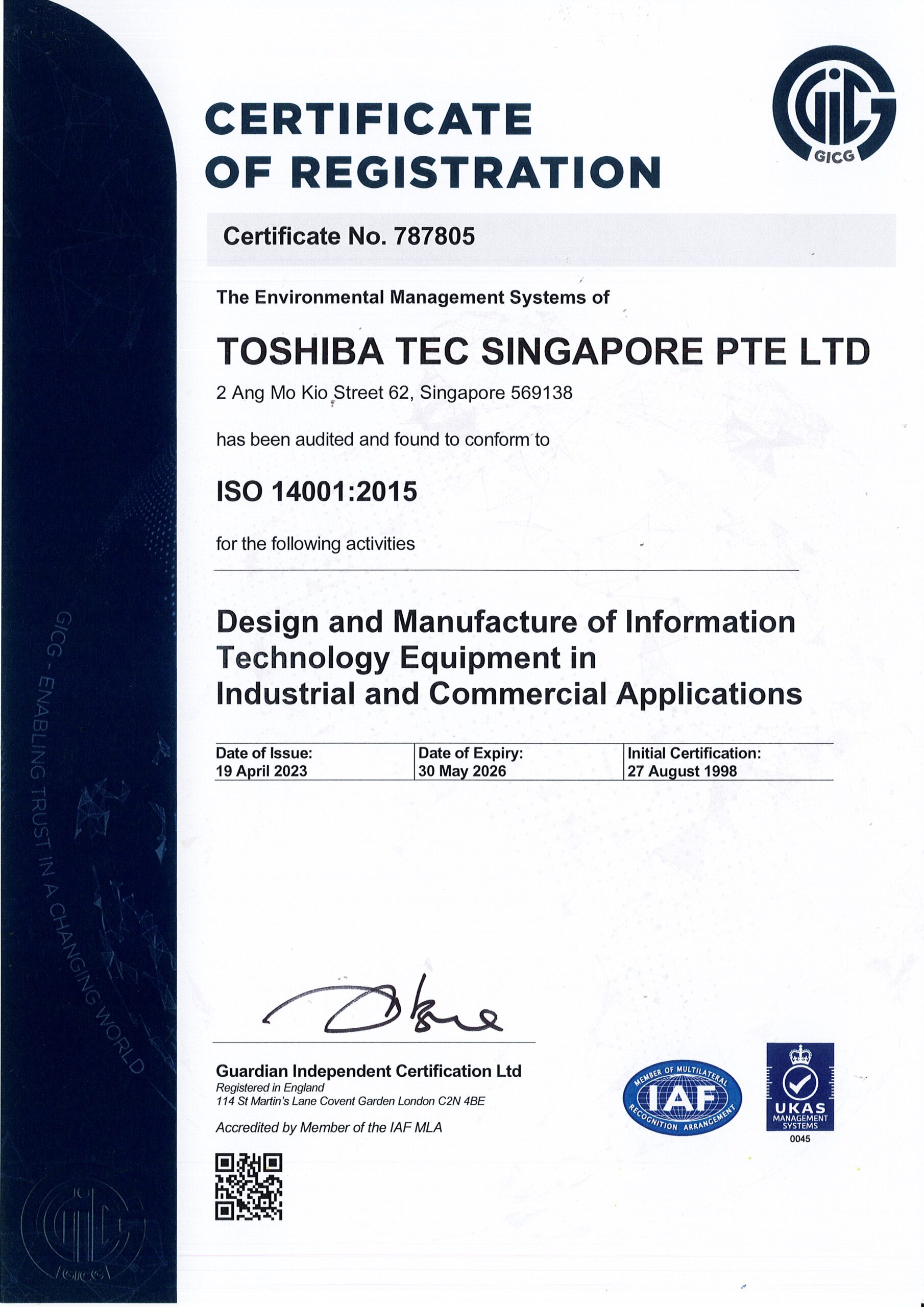 TSE & TIE ISO 14001 (Expiry 20260530)