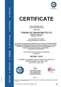 Quality - Toshiba TEC Singapore